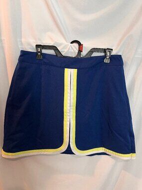 Women's Blue/yellow Lady Hagen Skort Size 10